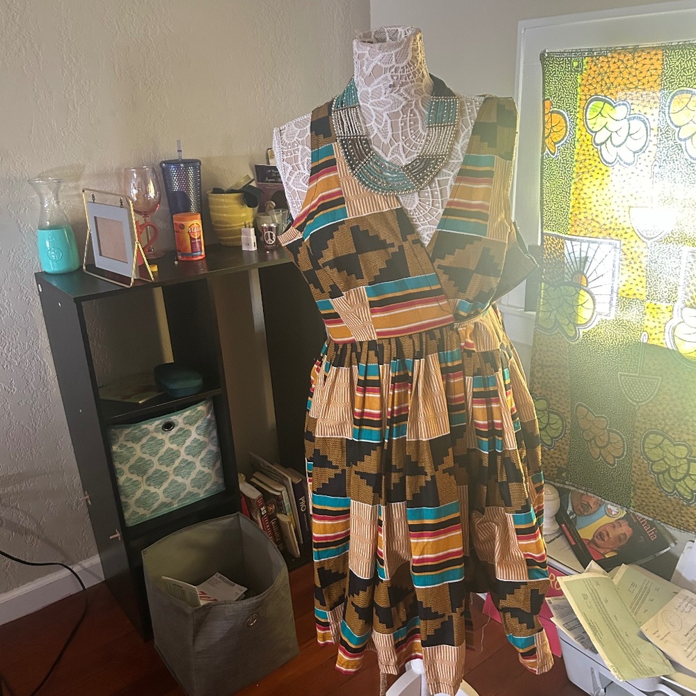 Ankara wrap dress